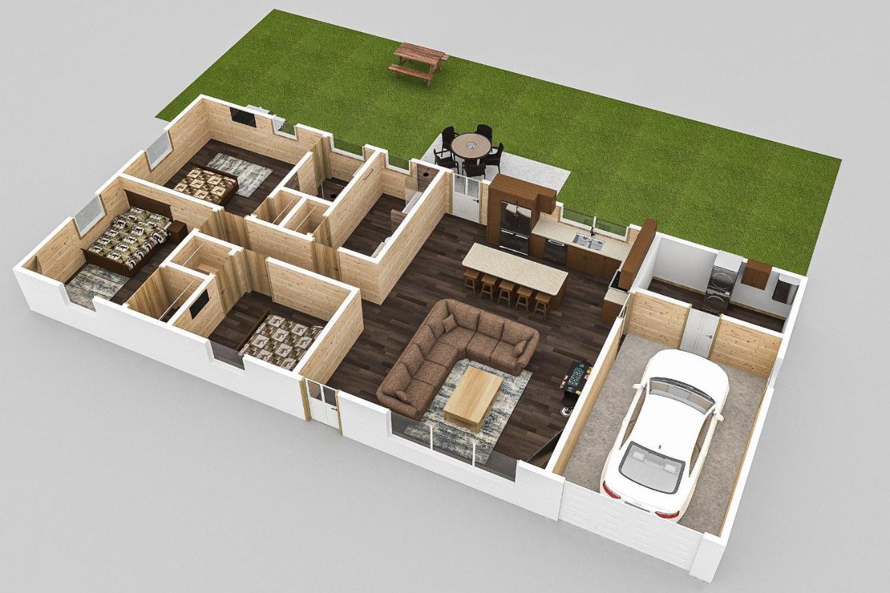 The Brick House: Brand New! 3 Bedroom Home With Private Driveway ピジョンフォージ エクステリア 写真